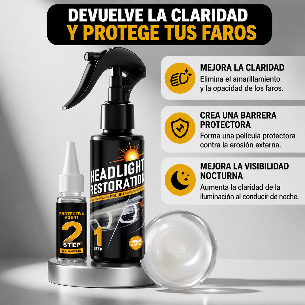 LIQUIDO DE REPARACION DE VIDRIOS FAROS