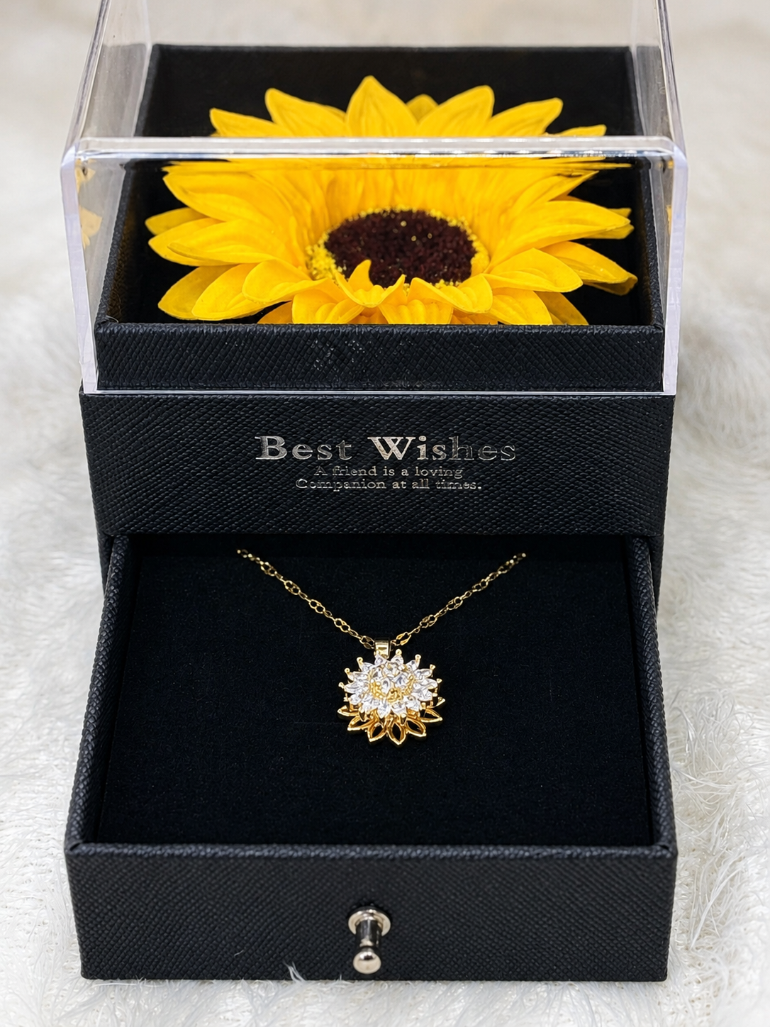 Collar Girasol Giratorio  | El Regalo Perfecto de Amor y Amistad