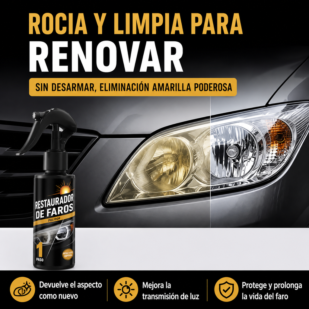 LIQUIDO DE REPARACION DE VIDRIOS FAROS