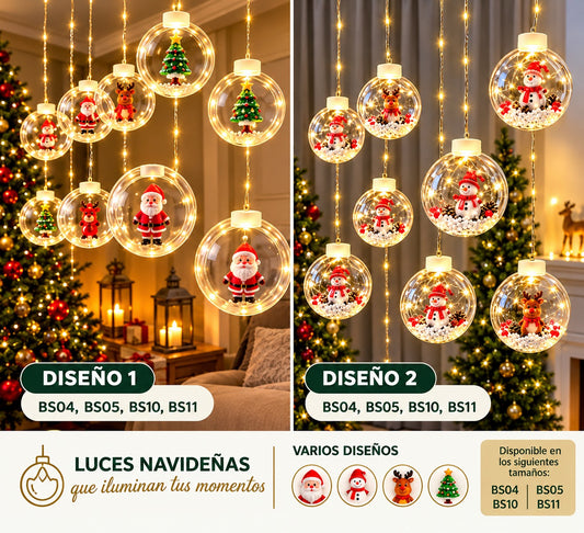 Cortina de Luces Navideñas Multi Estilo